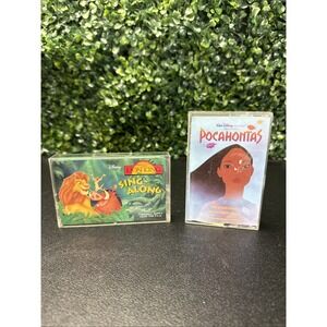 Disney Cassette Tape Kids Lion King Pocahontas Soundtracks 1990s